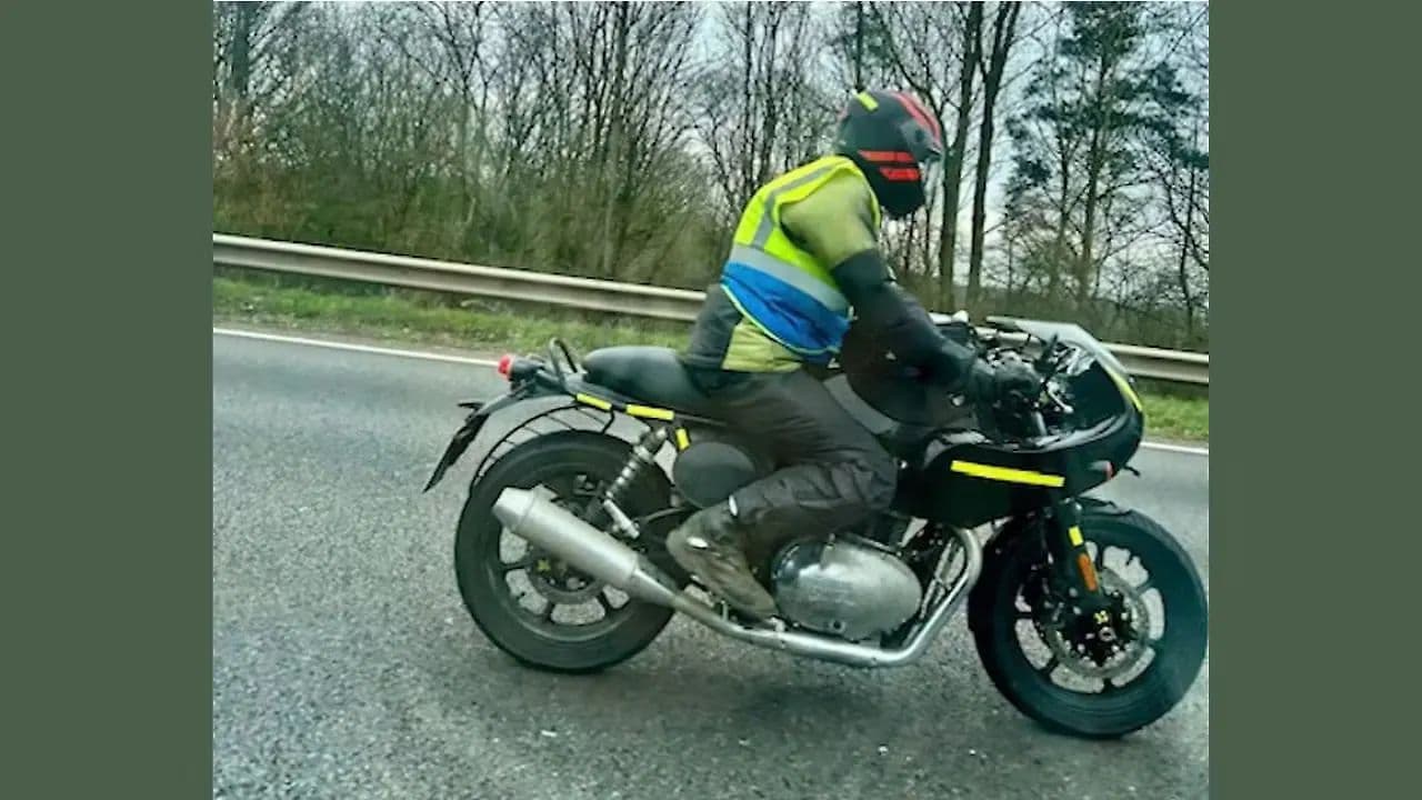 Royal Enfield Continental GT 750 Riding