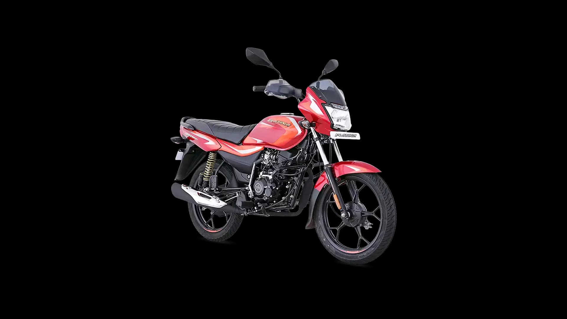 Bajaj Platina 110 Right Front Three Quarter