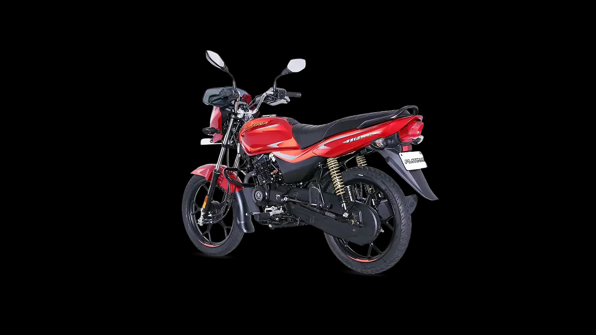 Bajaj Platina 110 Left Rear Three Quarter