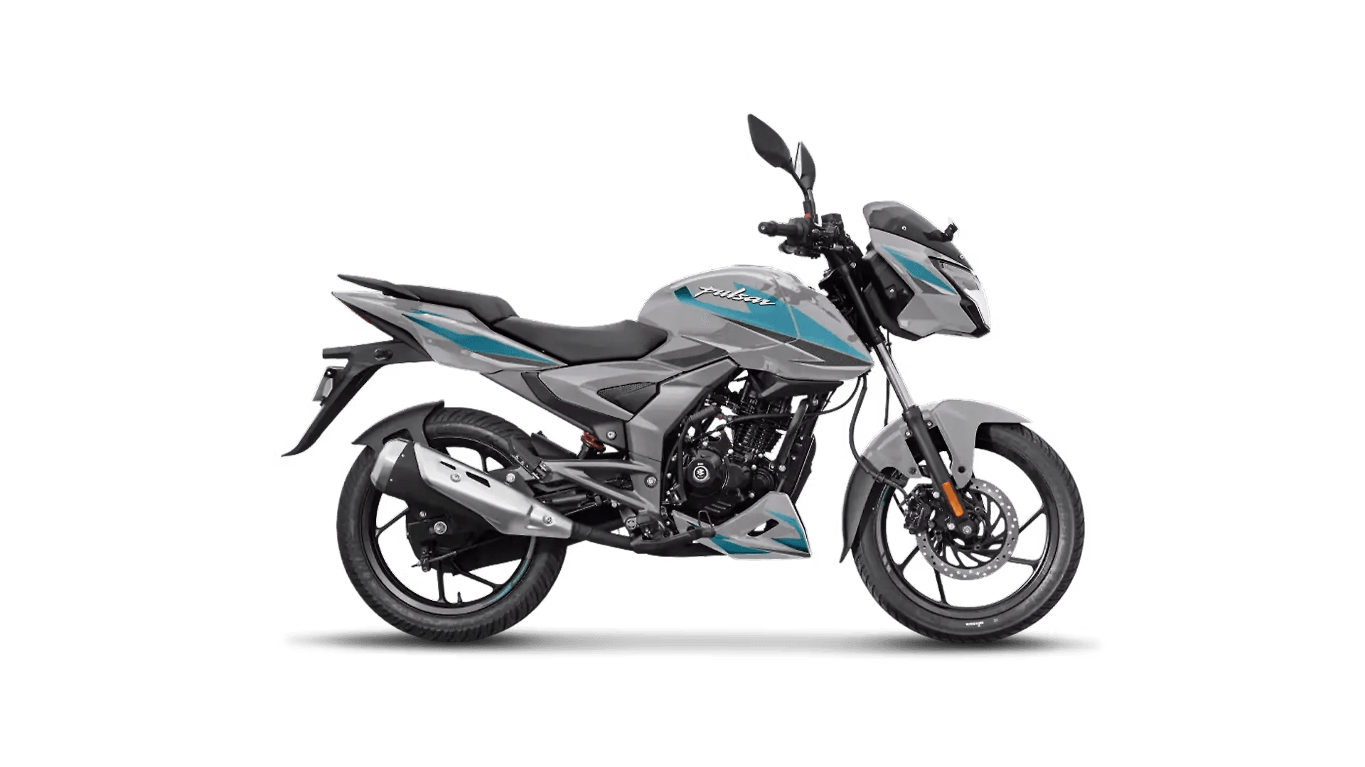 Dark Silver & Aqua Blue
