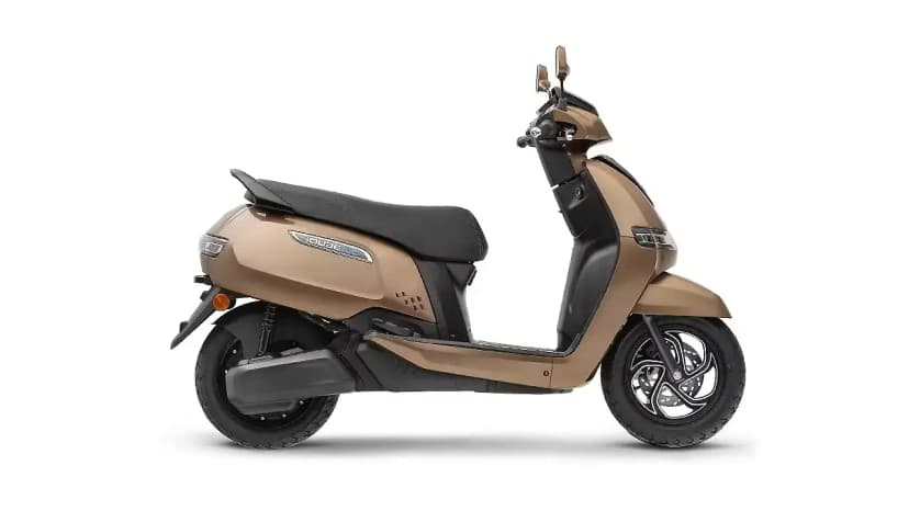 TVS iQube in Wallnut Brown