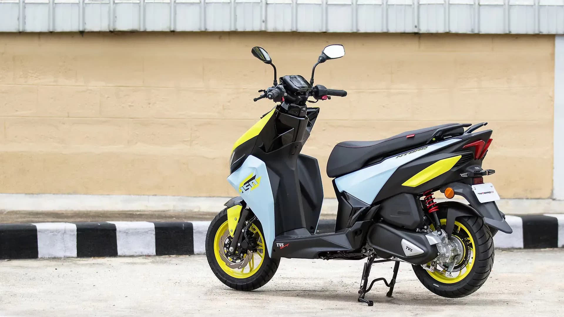 TVS Ntorq 150 Left Rear Three Quarter