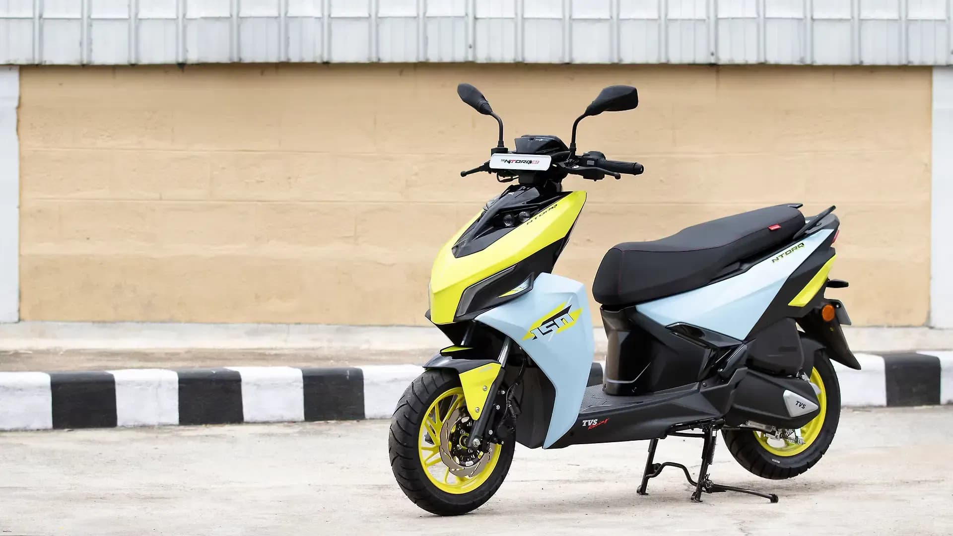 TVS Ntorq 150 Left Front Three Quarter
