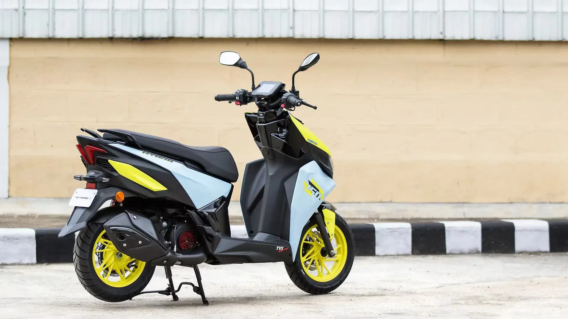 TVS Ntorq 150 Right Rear Three Quarter
