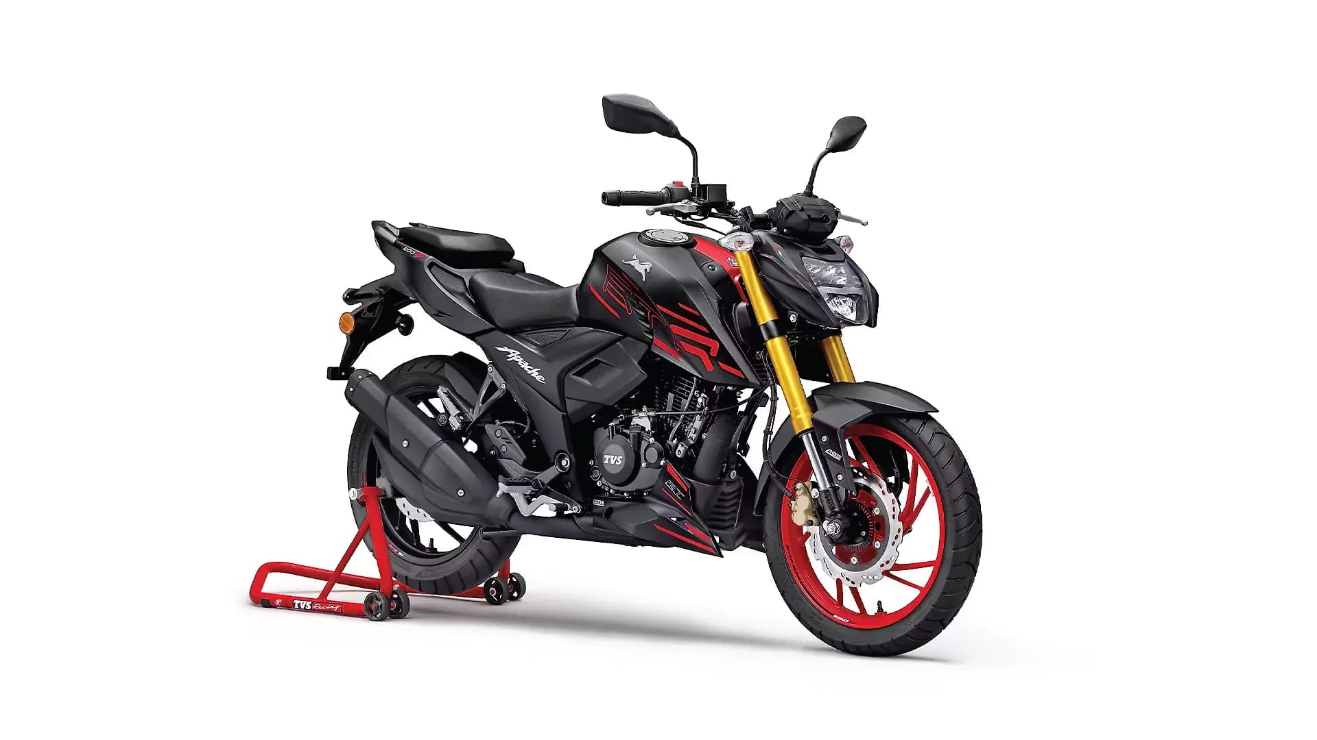 TVS Apache RTR 200 4V Right Front Three Quarter