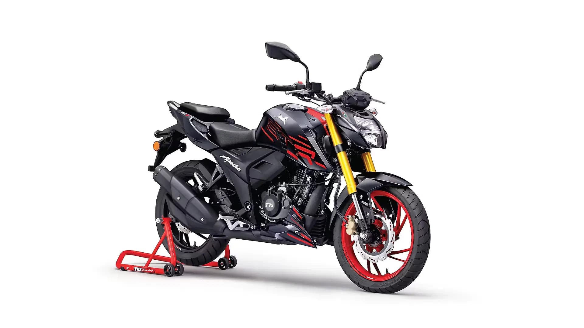 TVS Apache RTR 200 4V Right Front Three Quarter