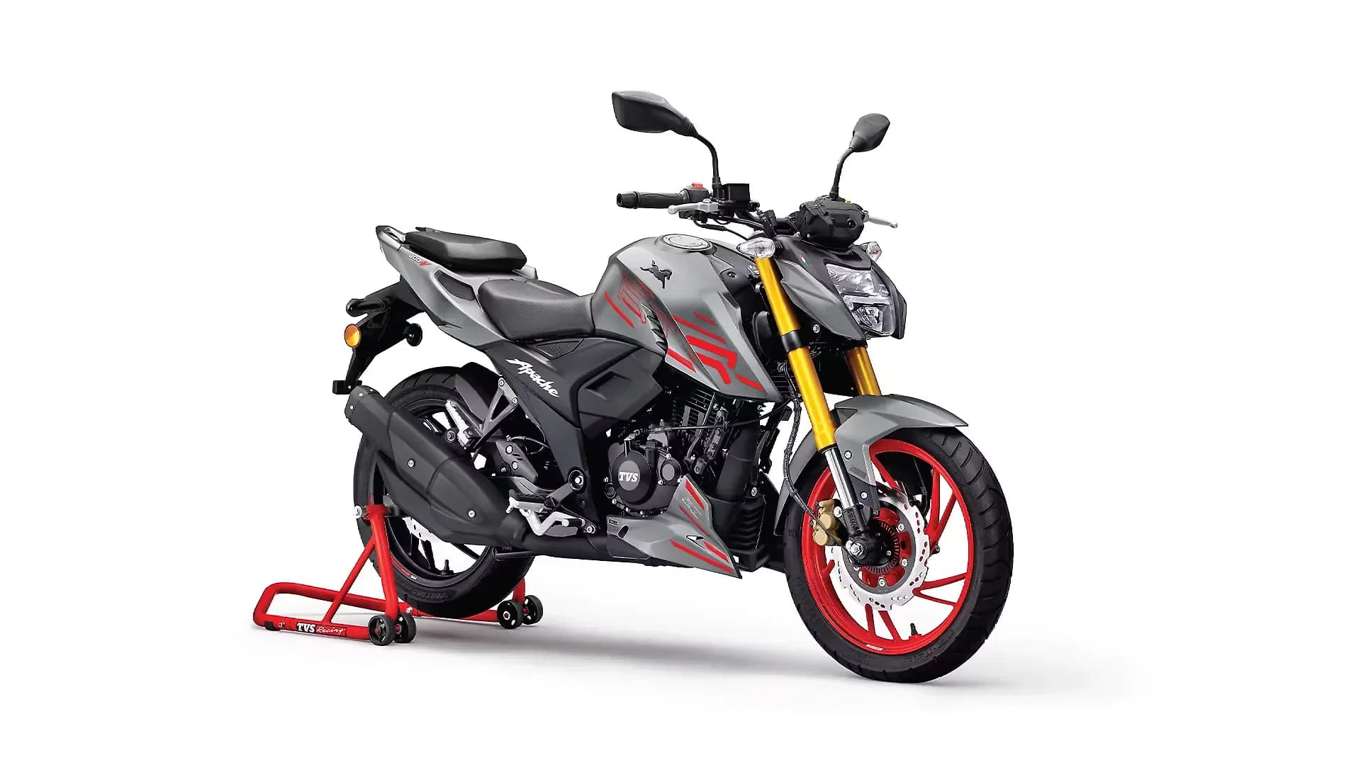 TVS Apache RTR 200 4V Right Front Three Quarter