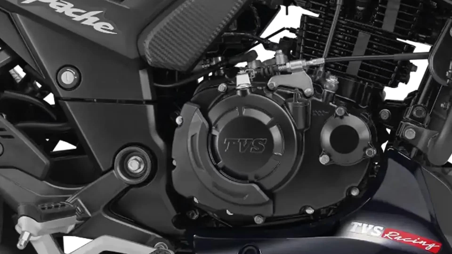 TVS Apache RTR 180 Engine From Right