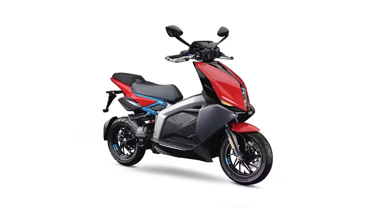 TVS X in Red