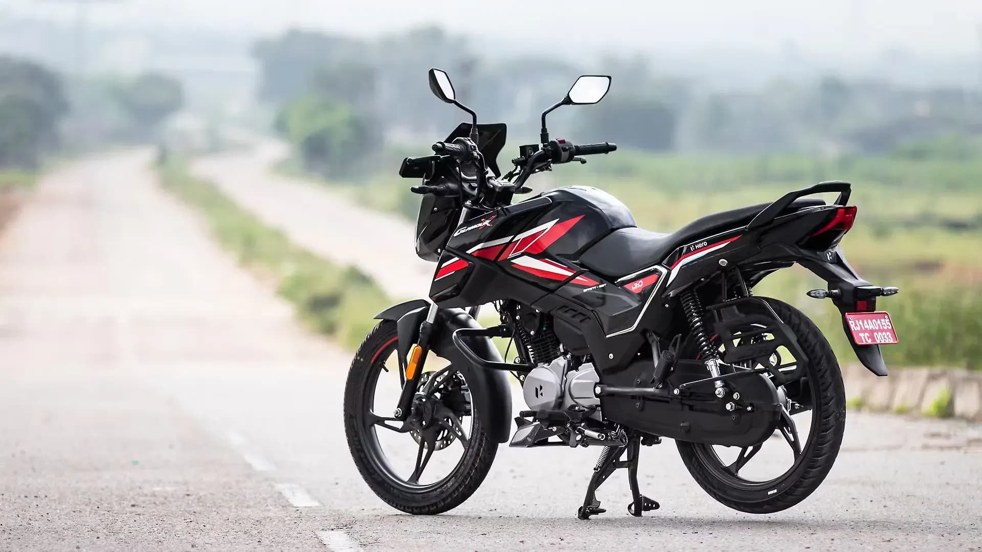 Hero Glamour X 125 Left Rear Three Quarter