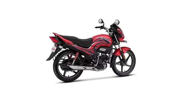 Hero Passion Plus Right Rear Three Quarter