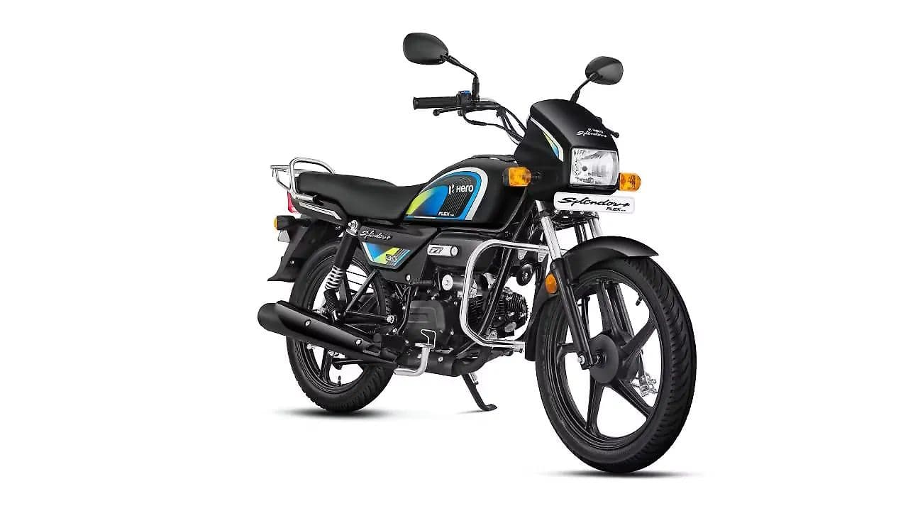 Hero Splendor Plus Flex Fuel Right Front Three Quarter