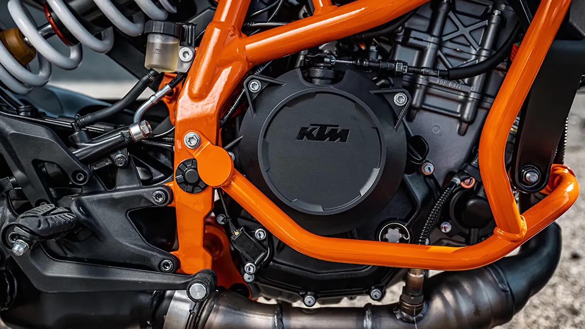 KTM 390 Adventure R Engine From Right