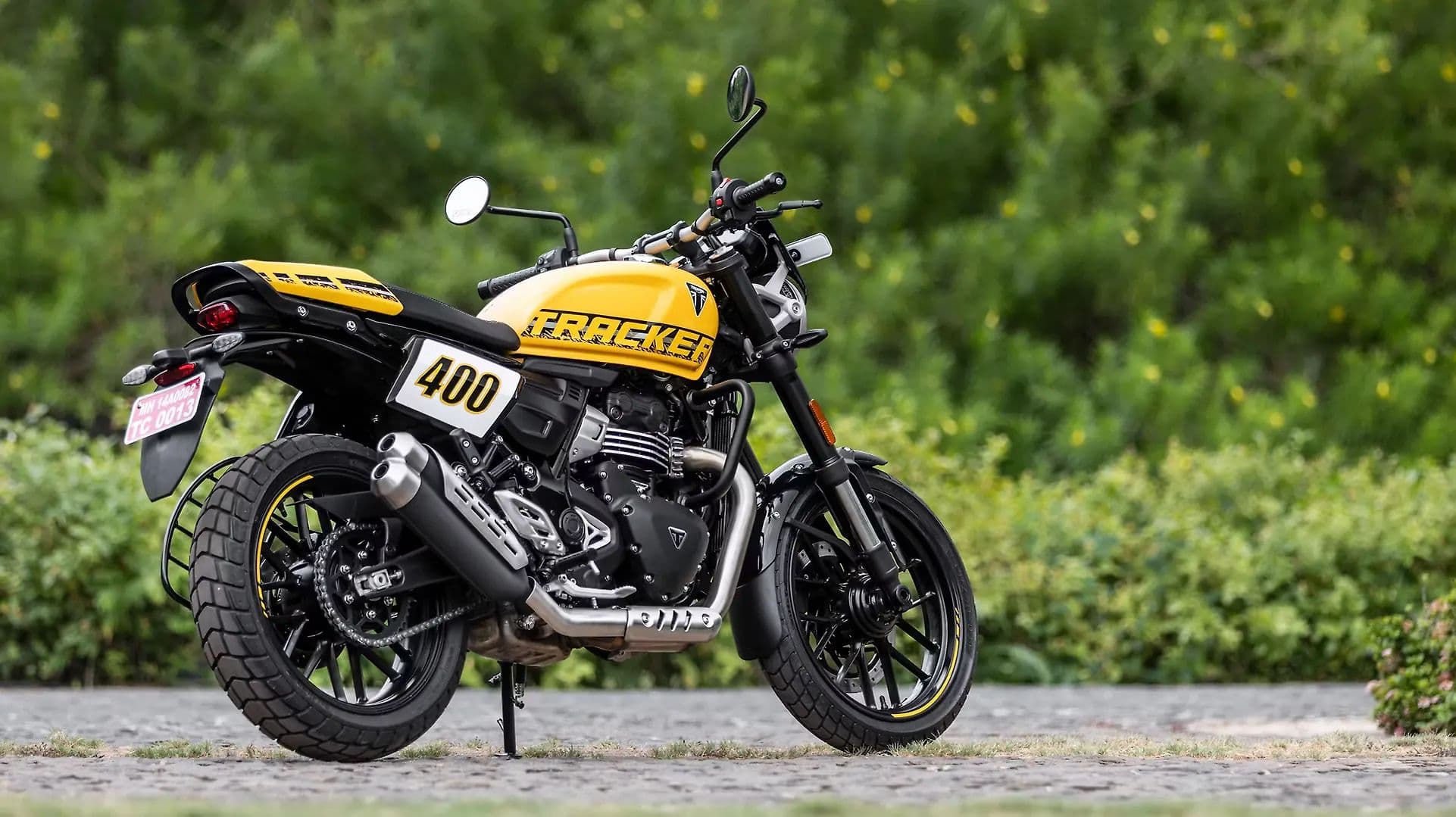 Triumph Tracker 400 Right Rear Three Quarter
