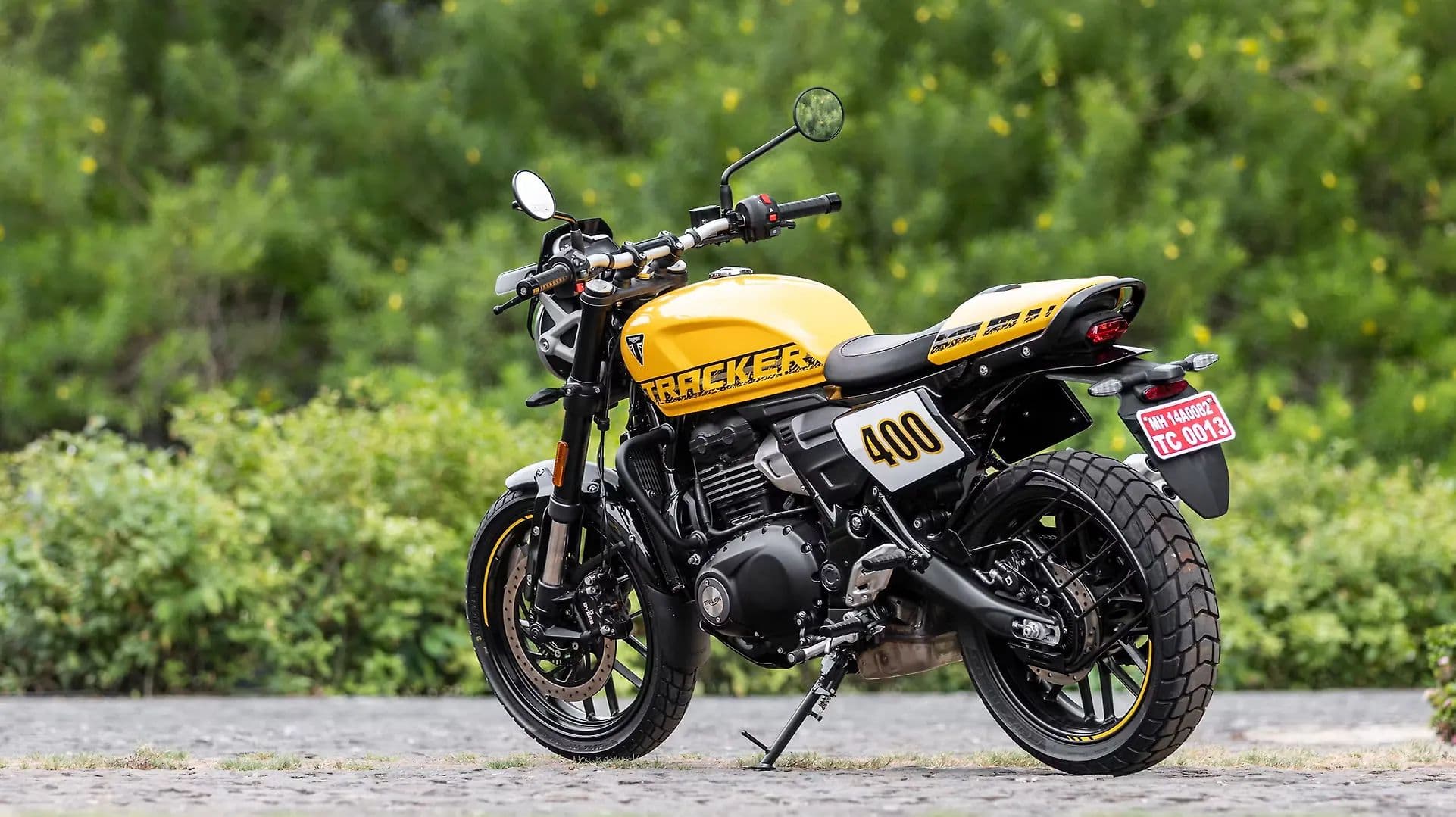Triumph Tracker 400 Left Rear Three Quarter