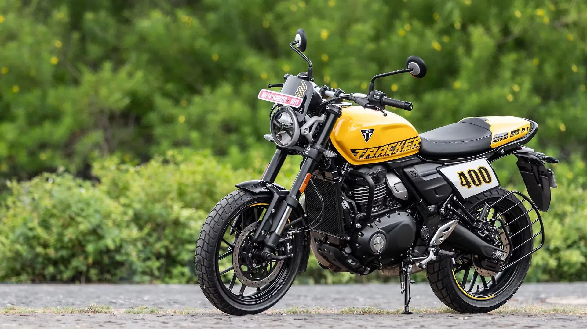 Triumph Tracker 400 Left Front Three Quarter
