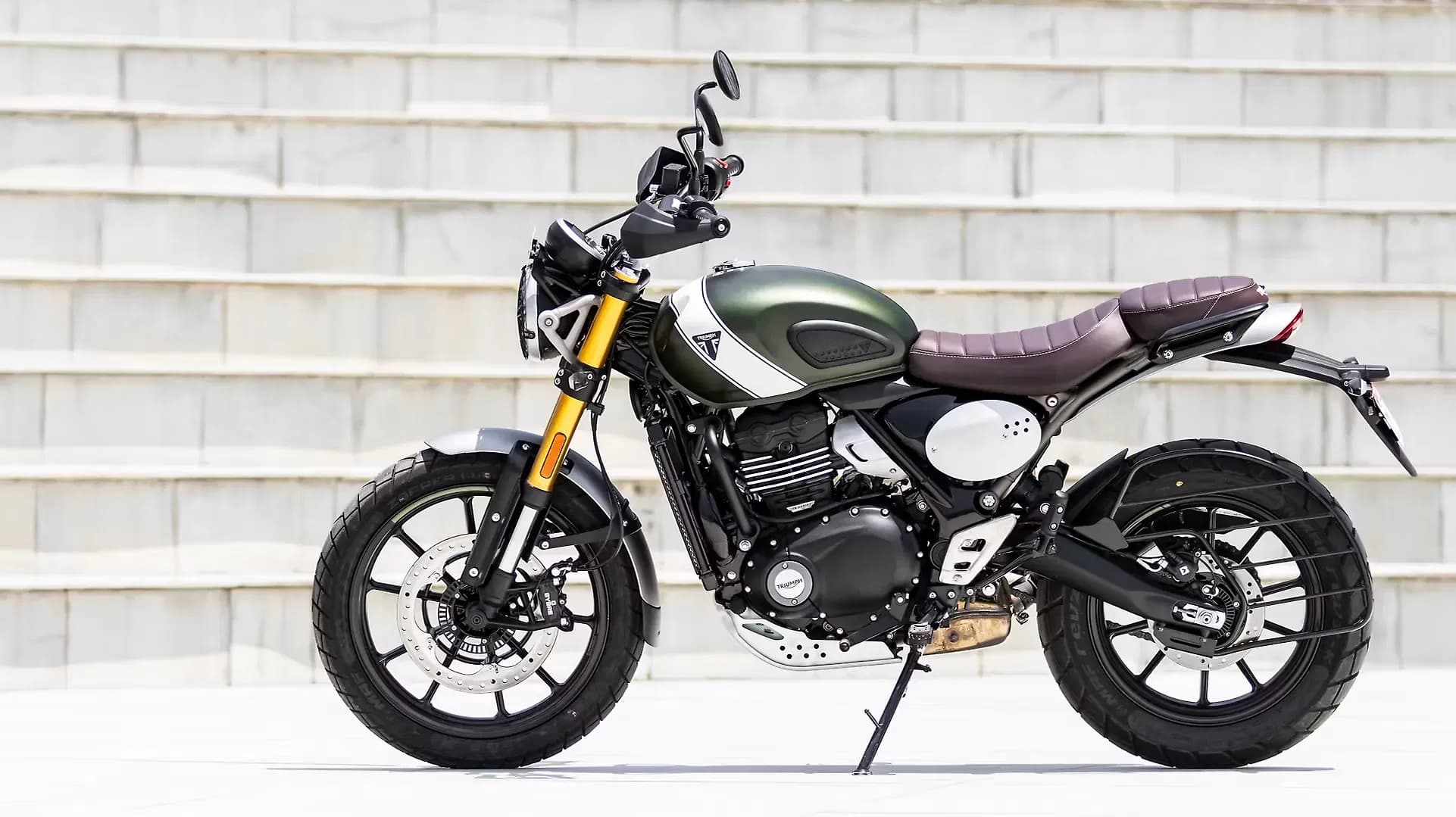 Triumph Scrambler 400 X Left Side View
