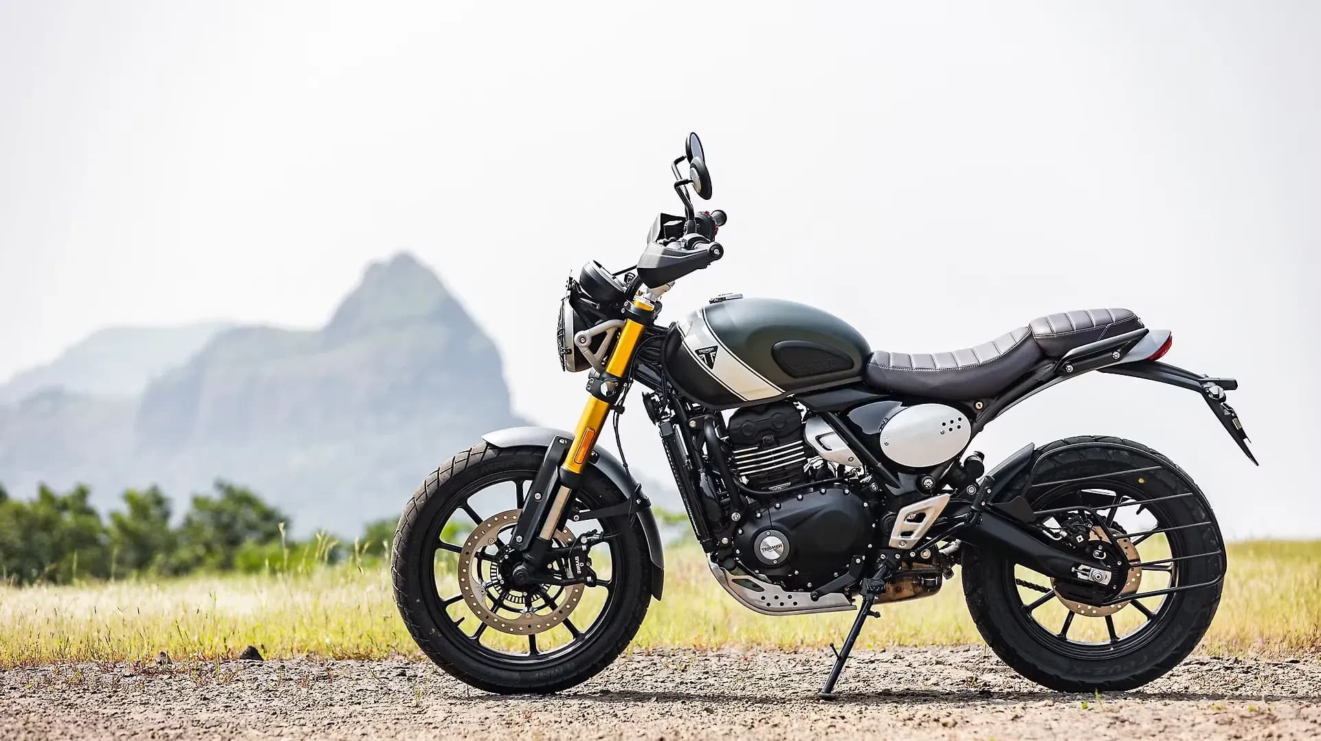 Triumph Scrambler 400 X Left Side View