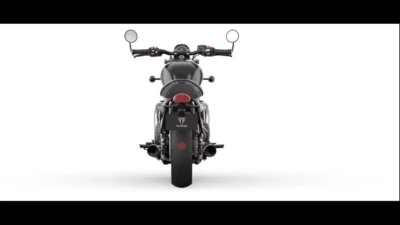 Triumph Bonneville Bobber Rear View
