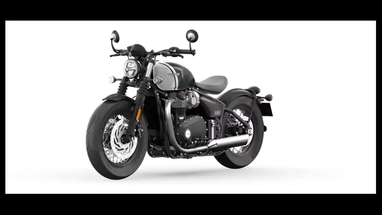 Triumph Bonneville Bobber Left Front Three Quarter