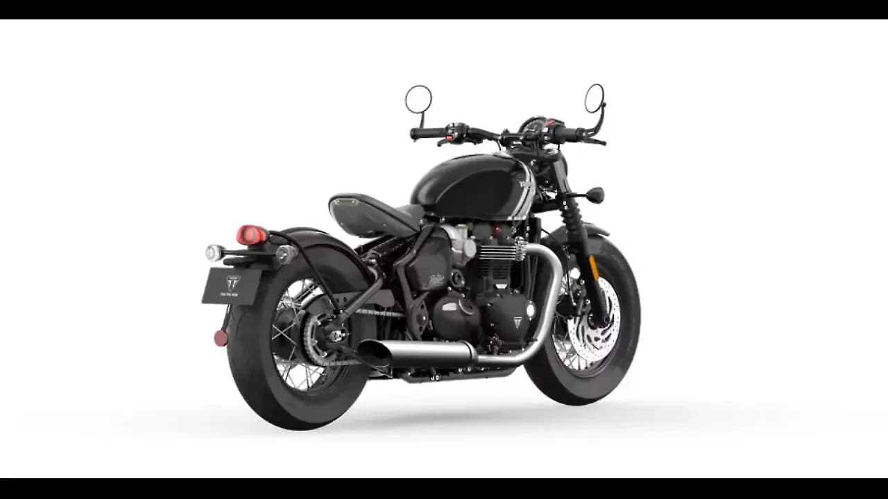 Triumph Bonneville Bobber Right Rear Three Quarter