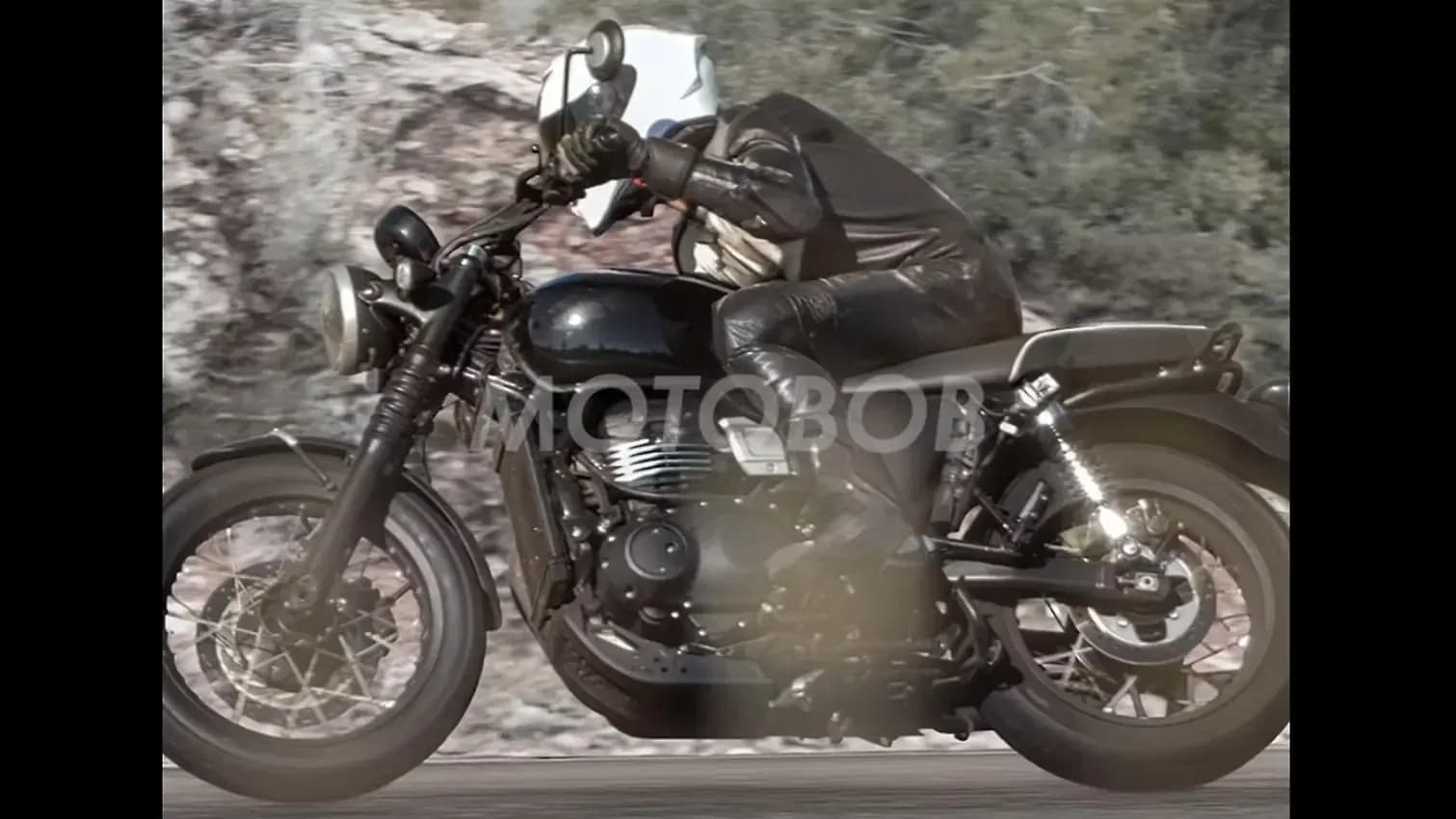 Triumph Bonneville 350 Left Side View