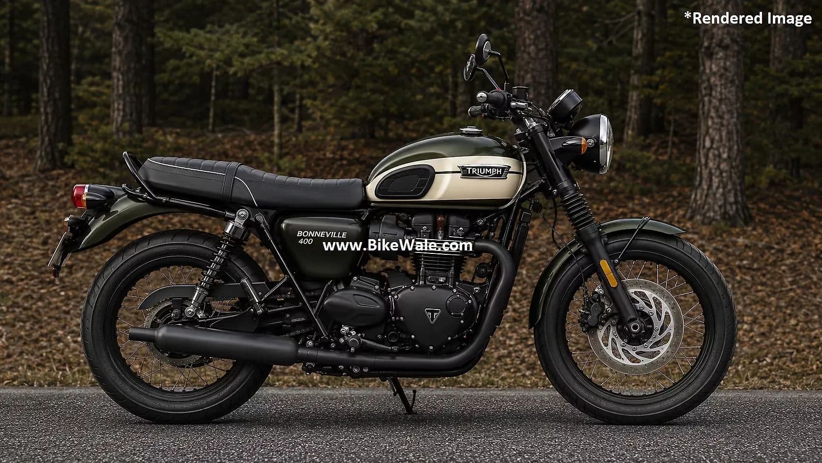 Triumph Bonneville 400 Right Side View