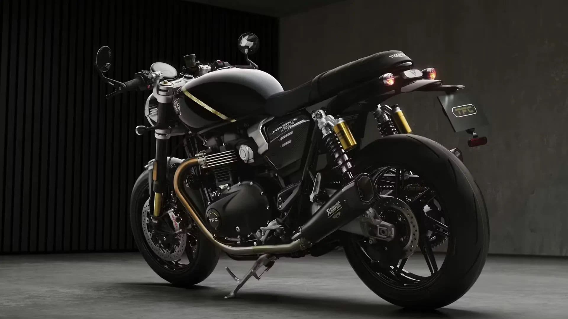 Triumph Speed Twin 1200 TFC Left Rear Three Quarter