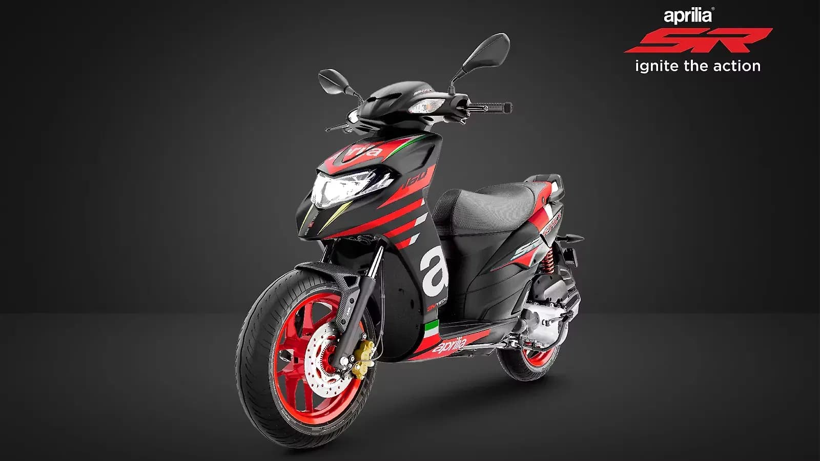 Aprilia SR 160 Left Front Three Quarter