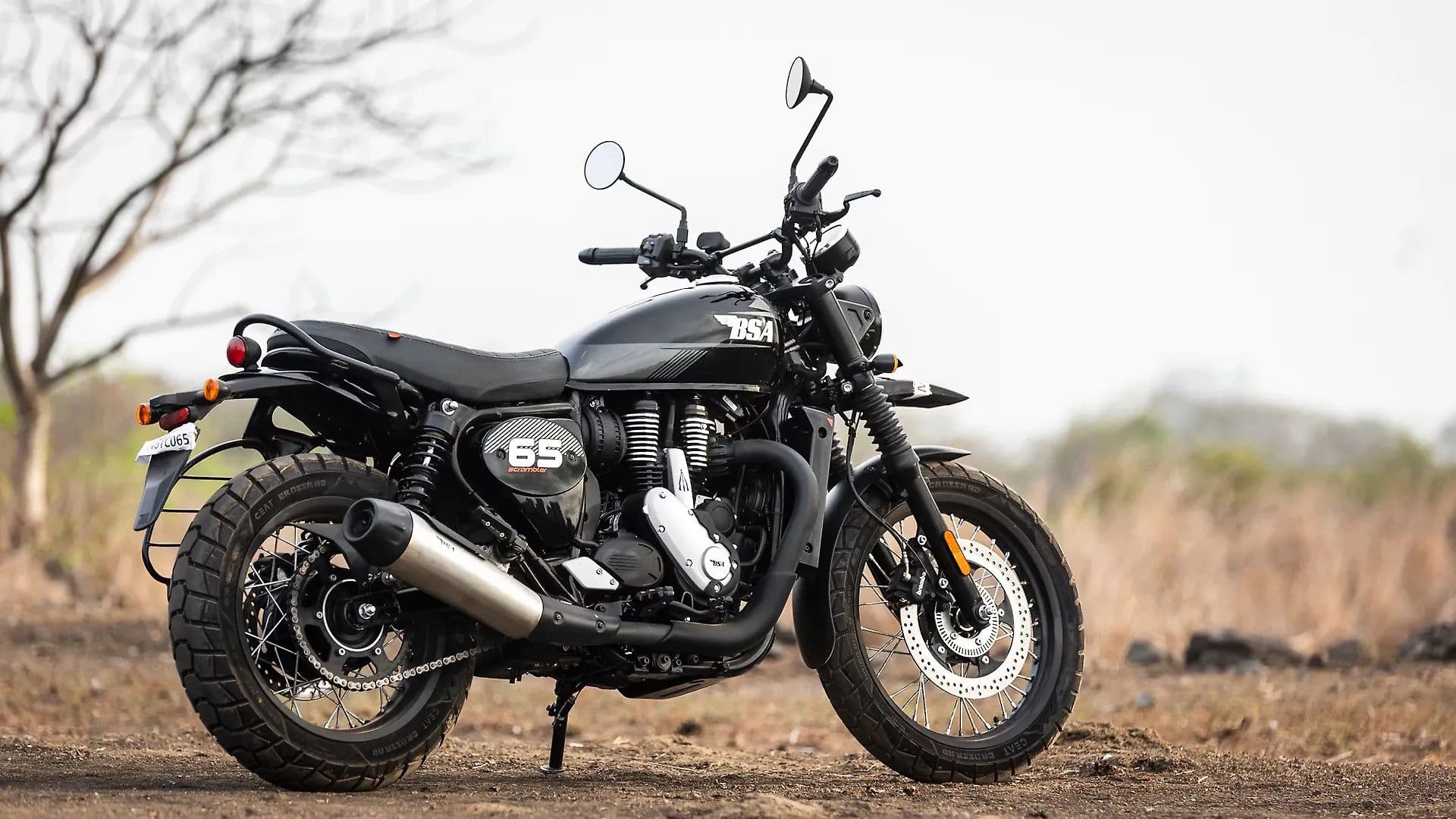 BSA Scrambler 650 Right Rear Three Quarter