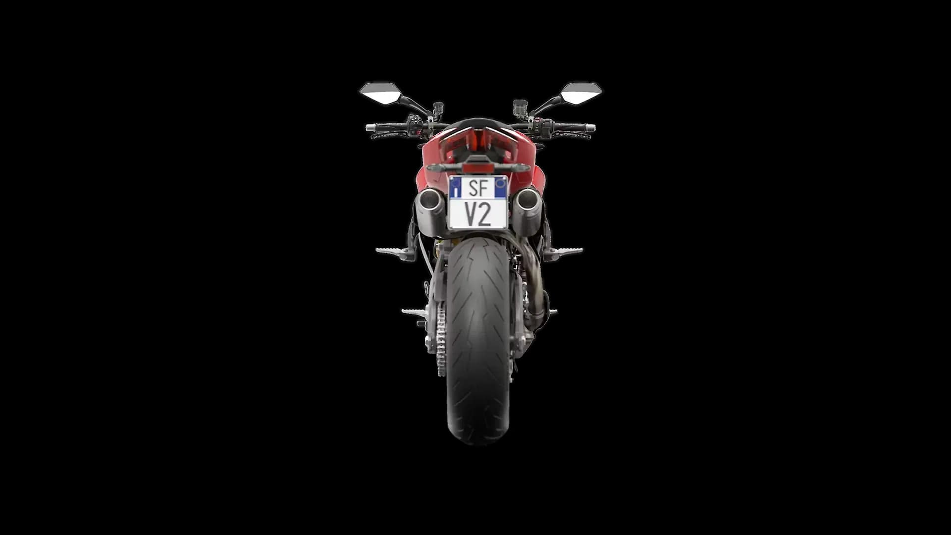 Ducati Streetfighter V2 Rear View