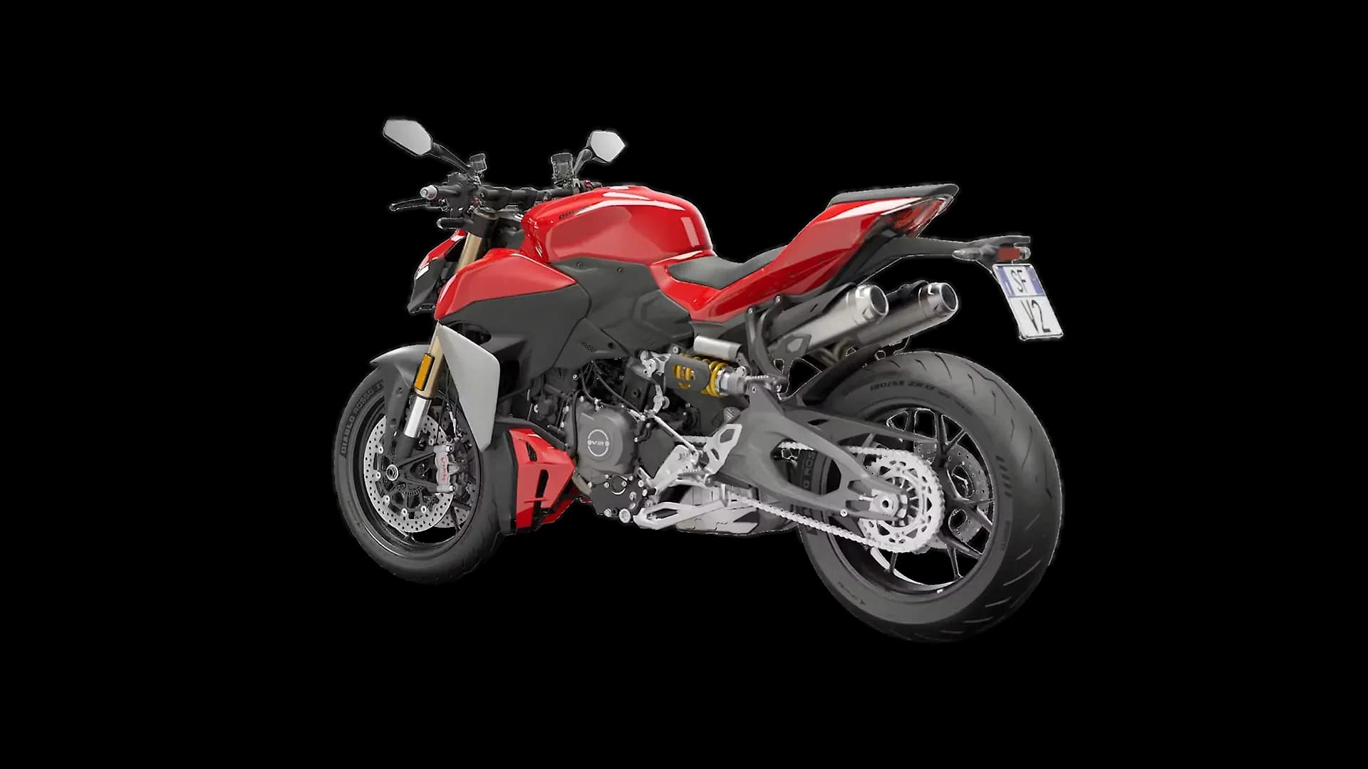Ducati Streetfighter V2 Left Rear Three Quarter