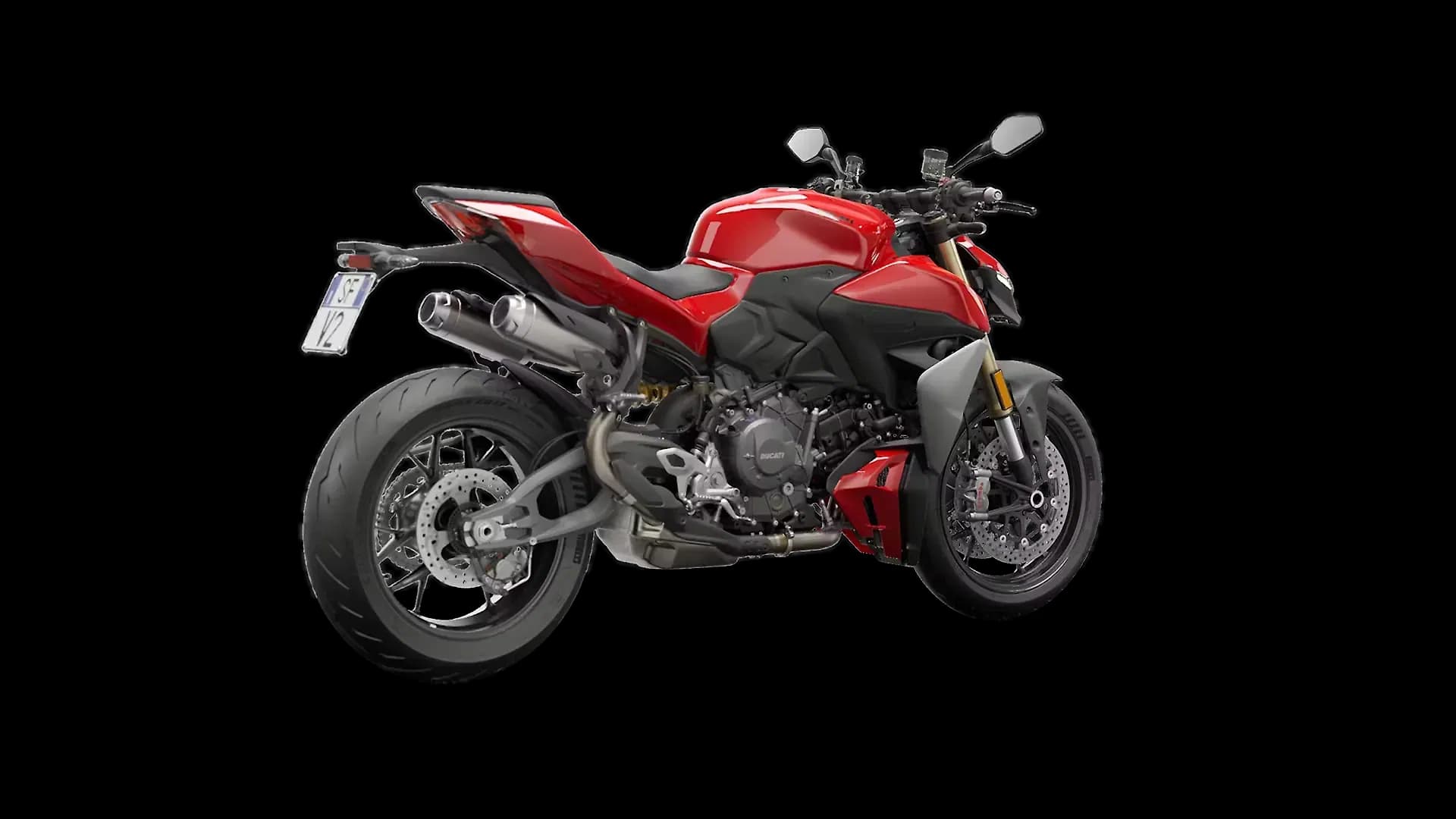 Ducati Streetfighter V2 Right Rear Three Quarter