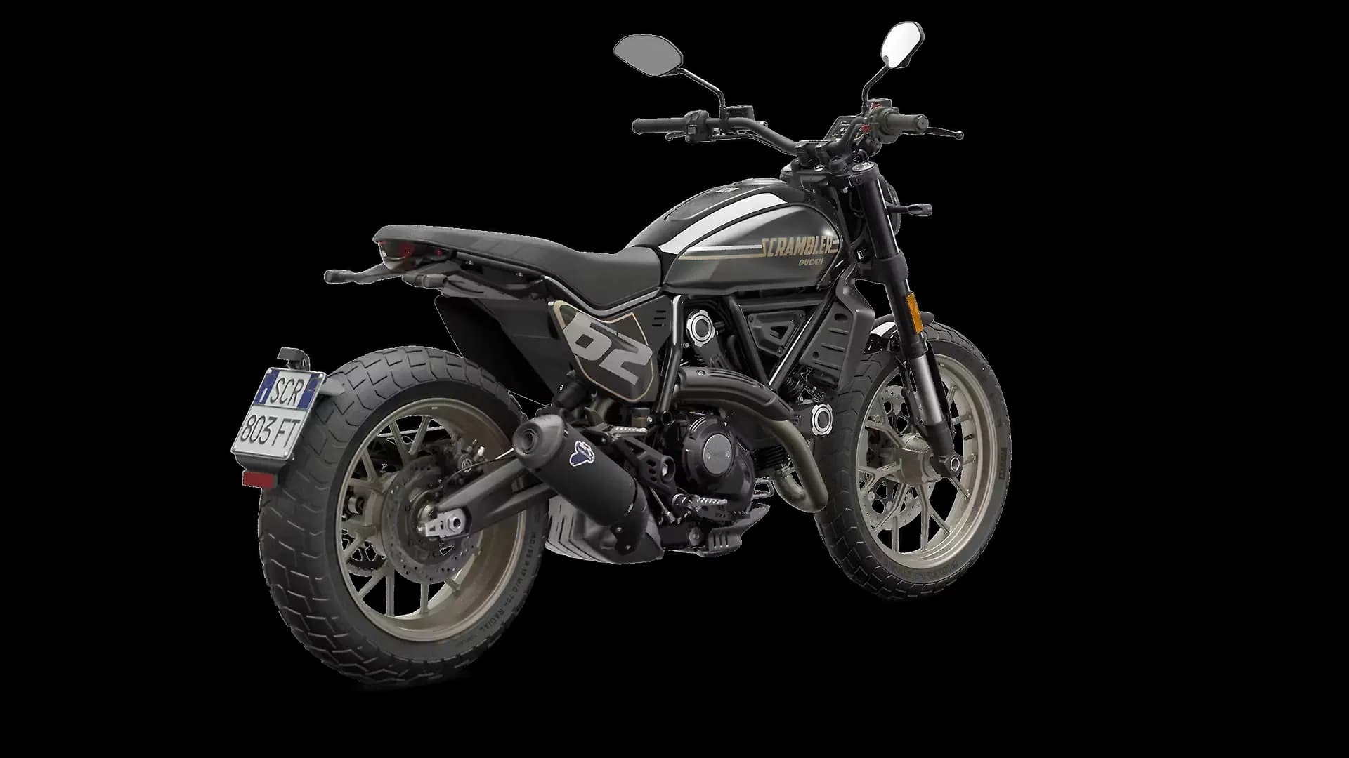 Ducati Scrambler Full Throttle Right Rear Three Quarter