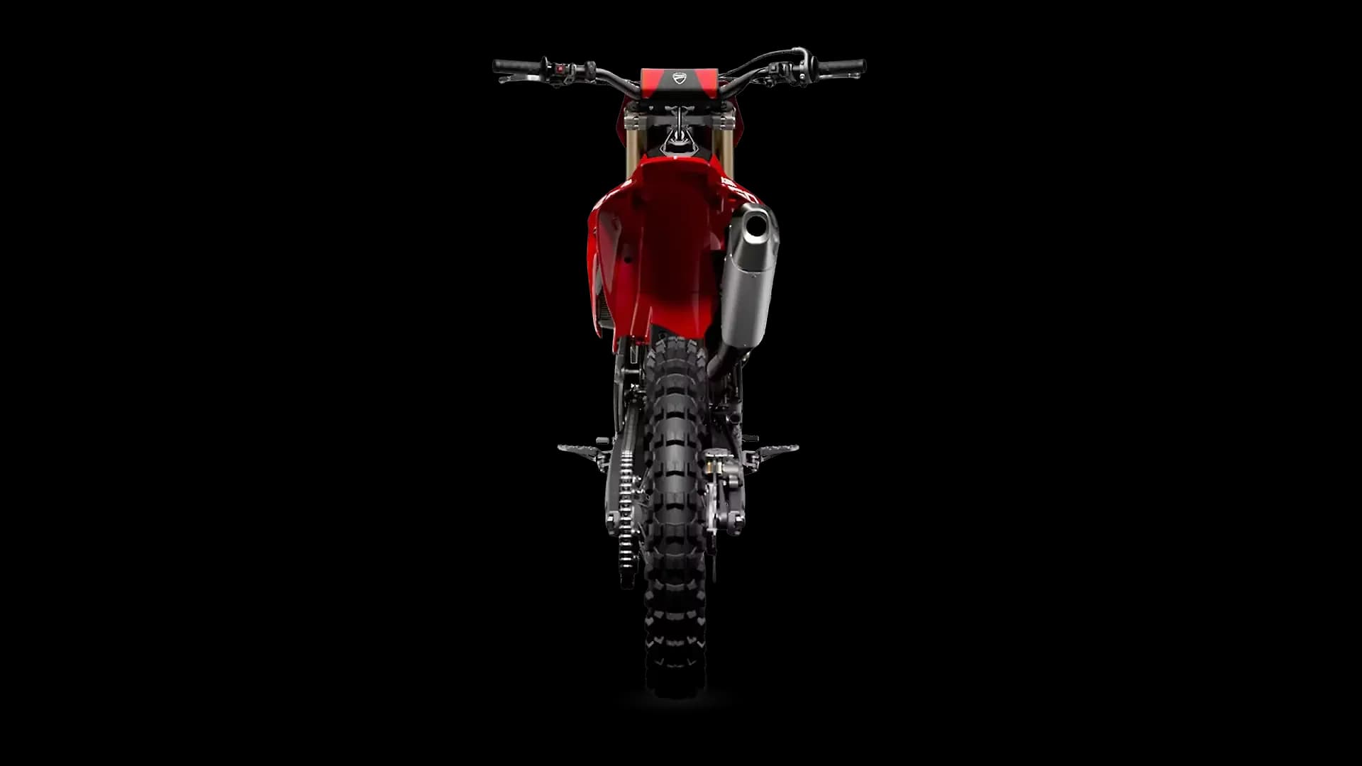 Ducati Desmo450 MX Rear View