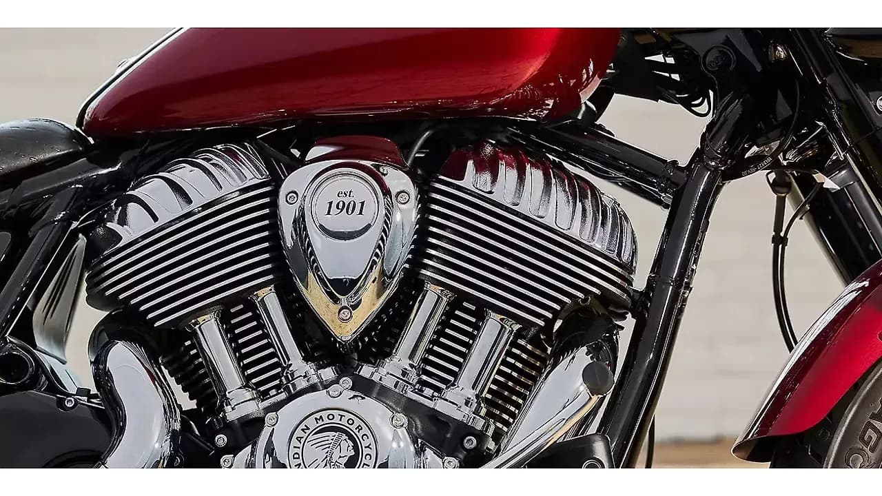 Indian Super Chief Limited Engine From Right