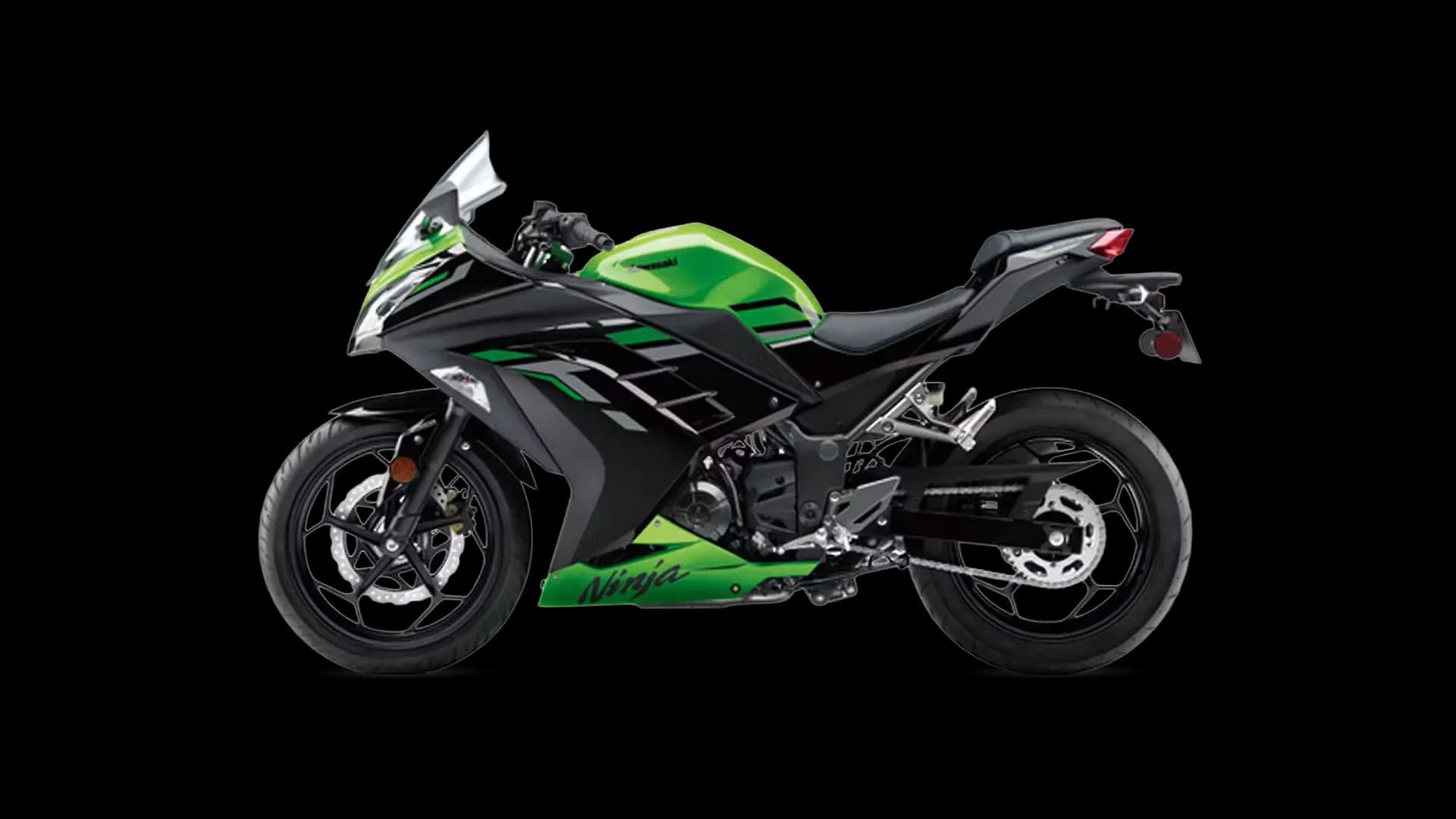 Kawasaki Ninja 300 Left Side View