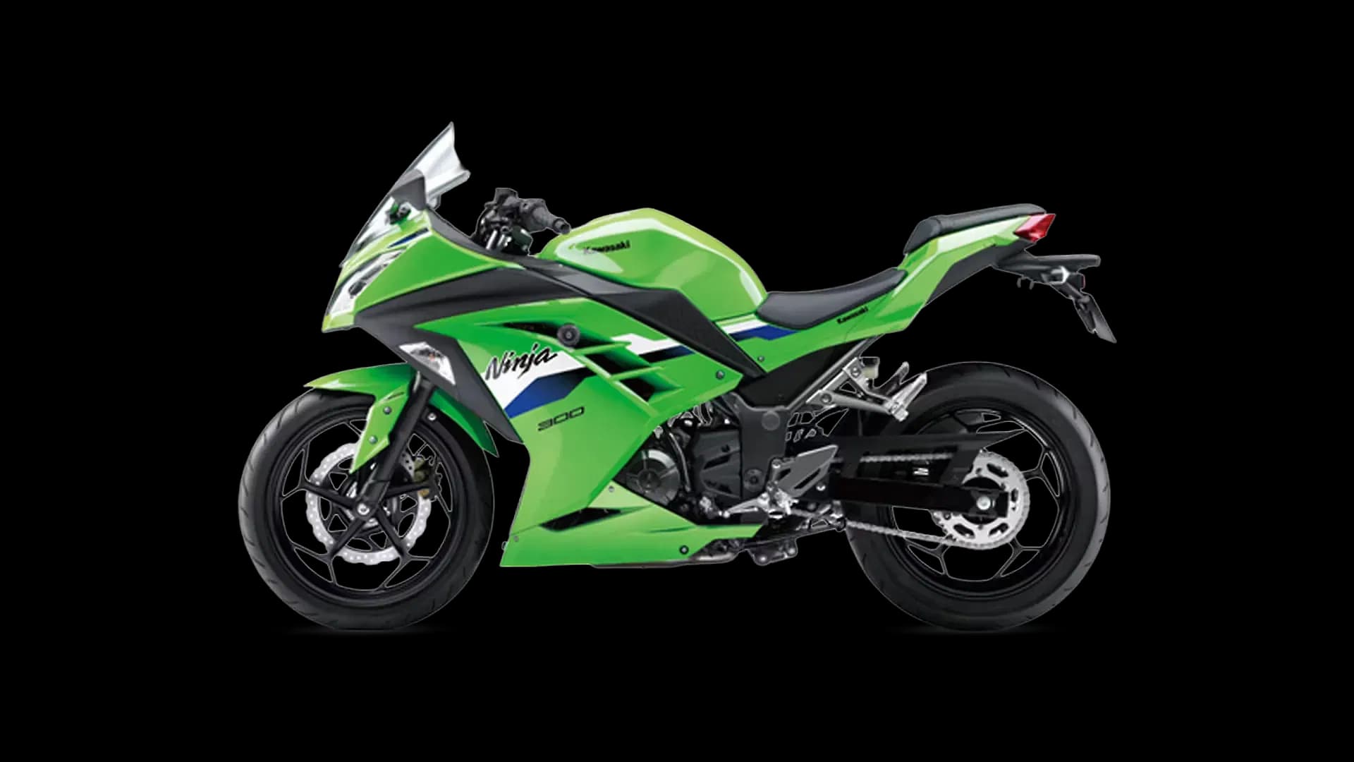 Kawasaki Ninja 300 Left Side View