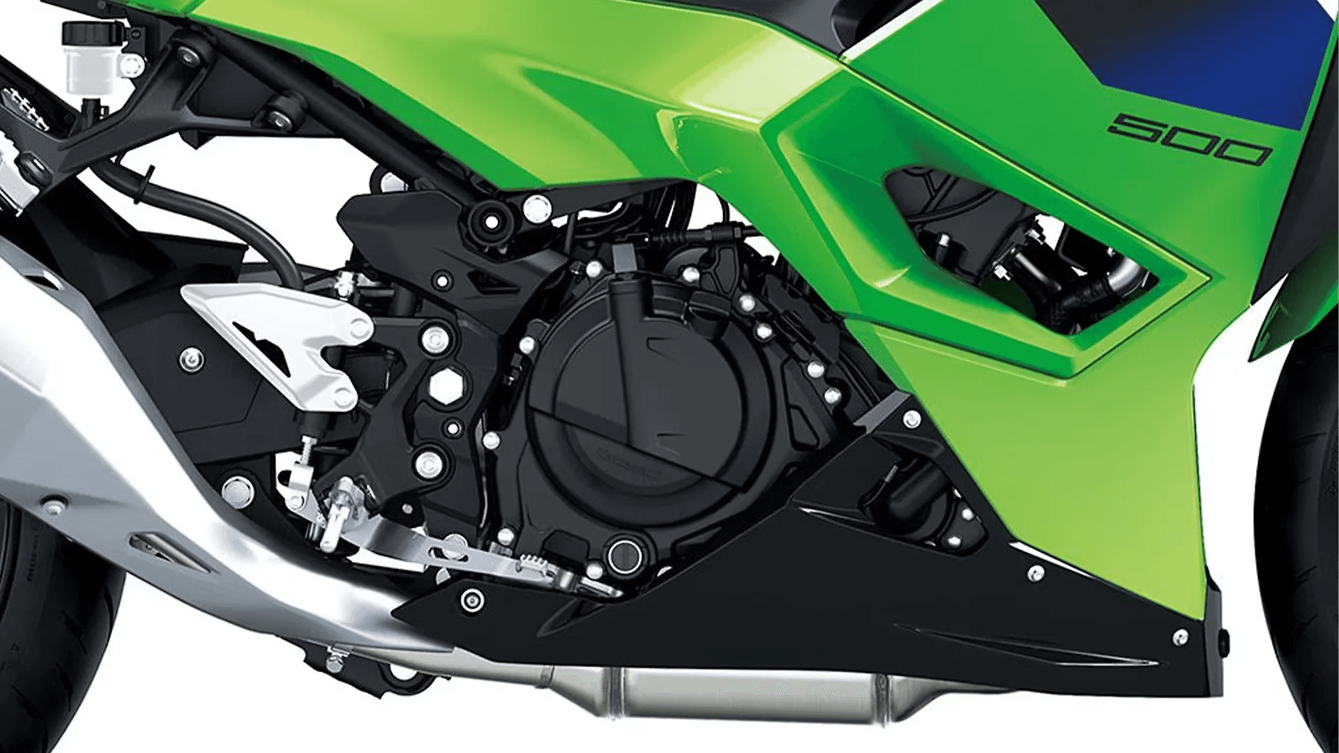 Kawasaki Ninja 500 Engine From Right