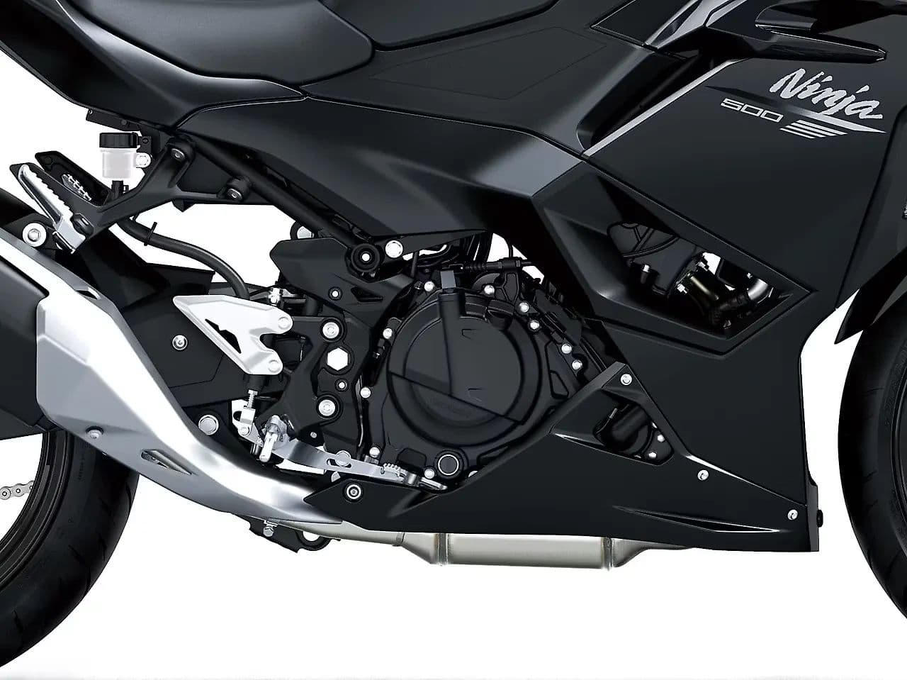 Kawasaki Ninja 500 Engine From Right