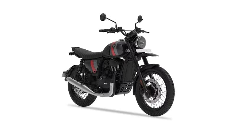 Yezdi Scrambler in Bold Black