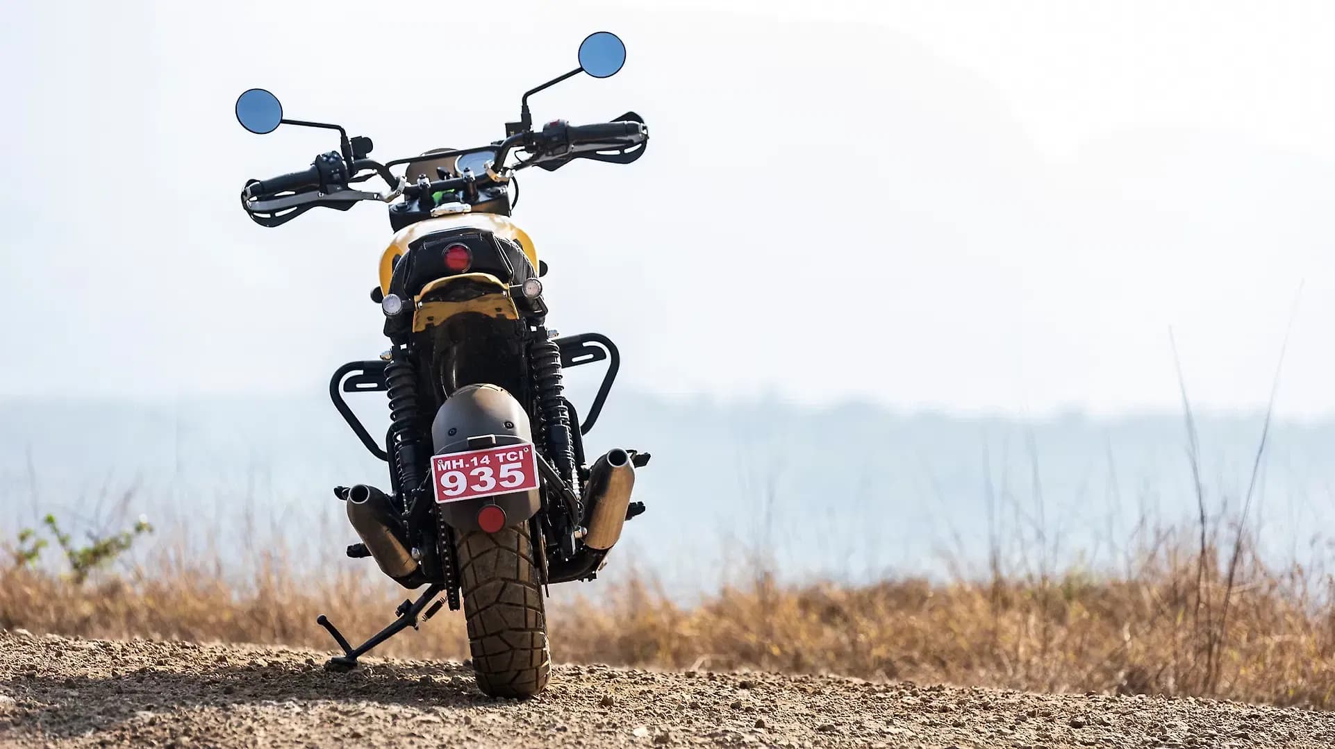 Yezdi Scrambler Rear View