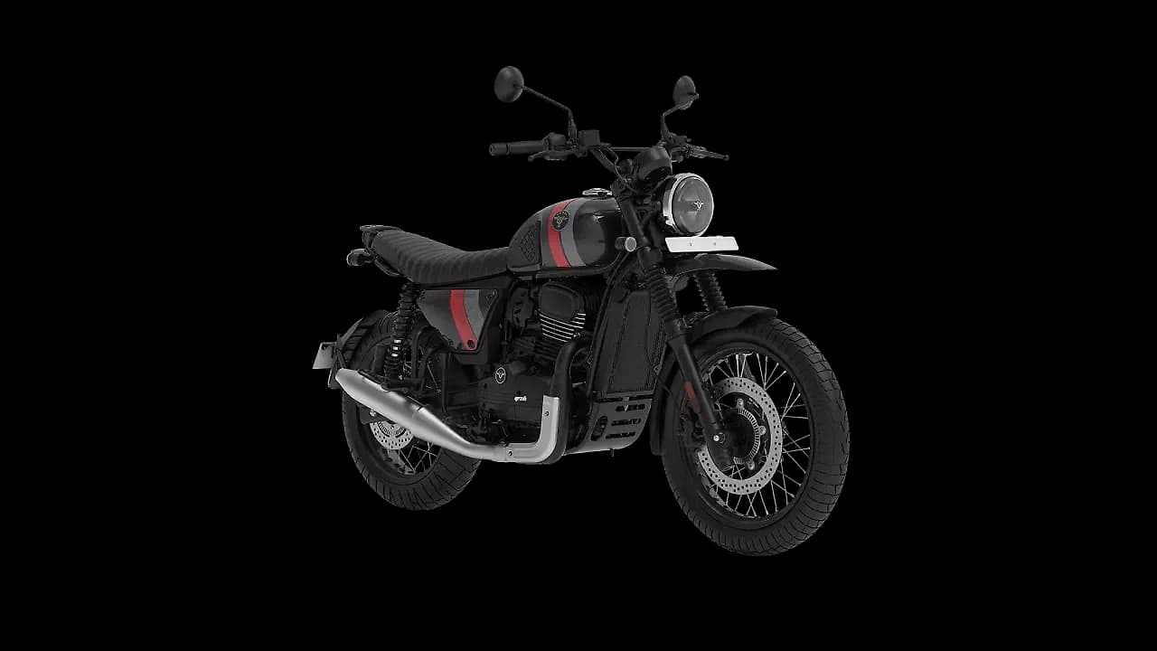 Yezdi Scrambler Right Front Three Quarter