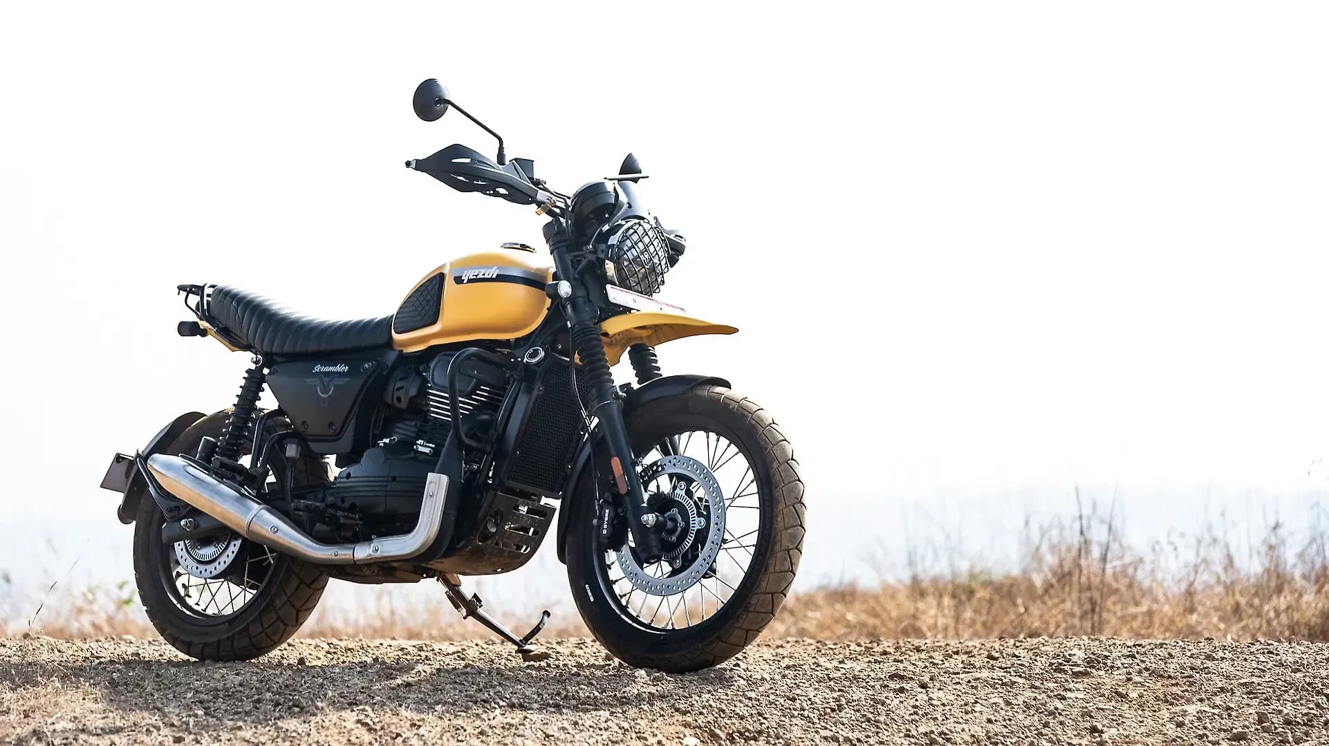 Yezdi Scrambler Right Front Three Quarter