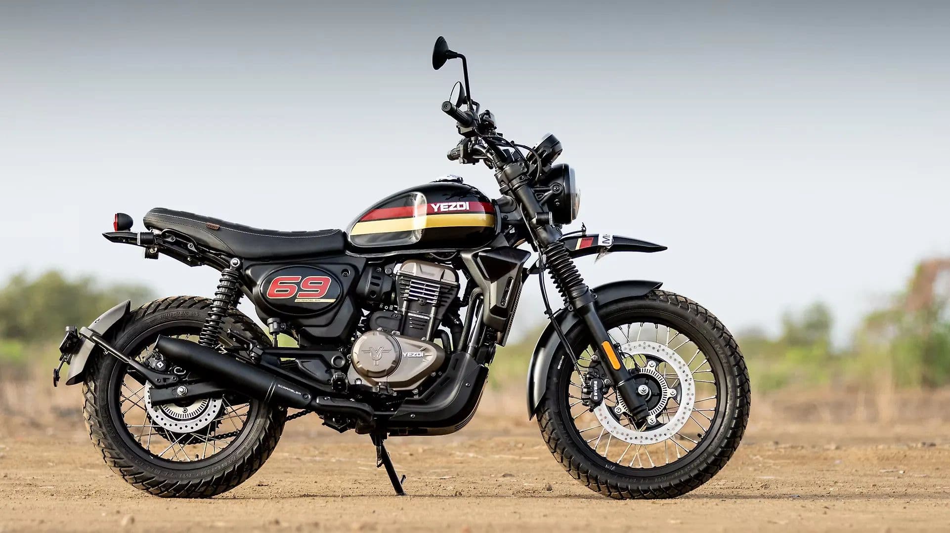 Yezdi Scrambler Right Side View