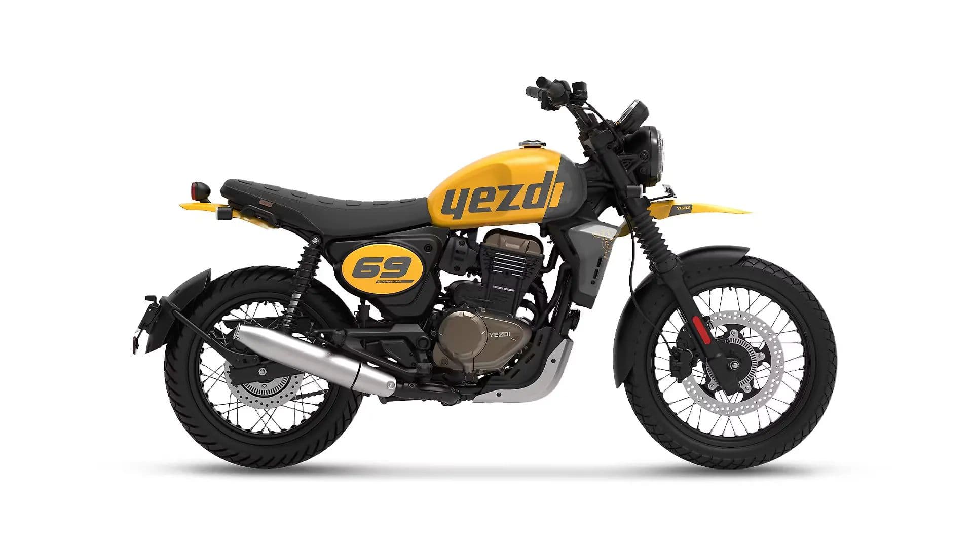 Yezdi Scrambler Right Side View