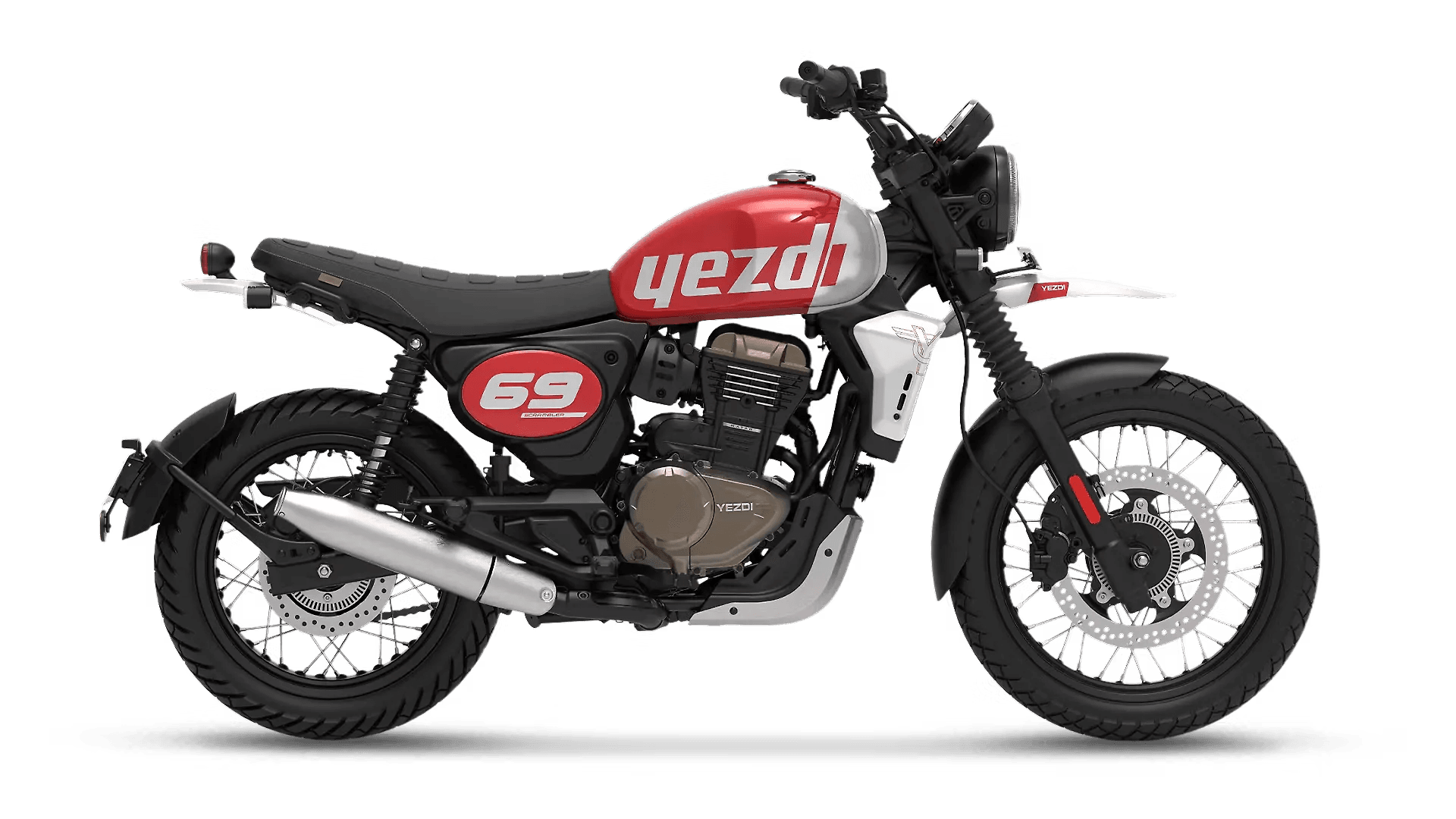 Yezdi Scrambler Right Side View