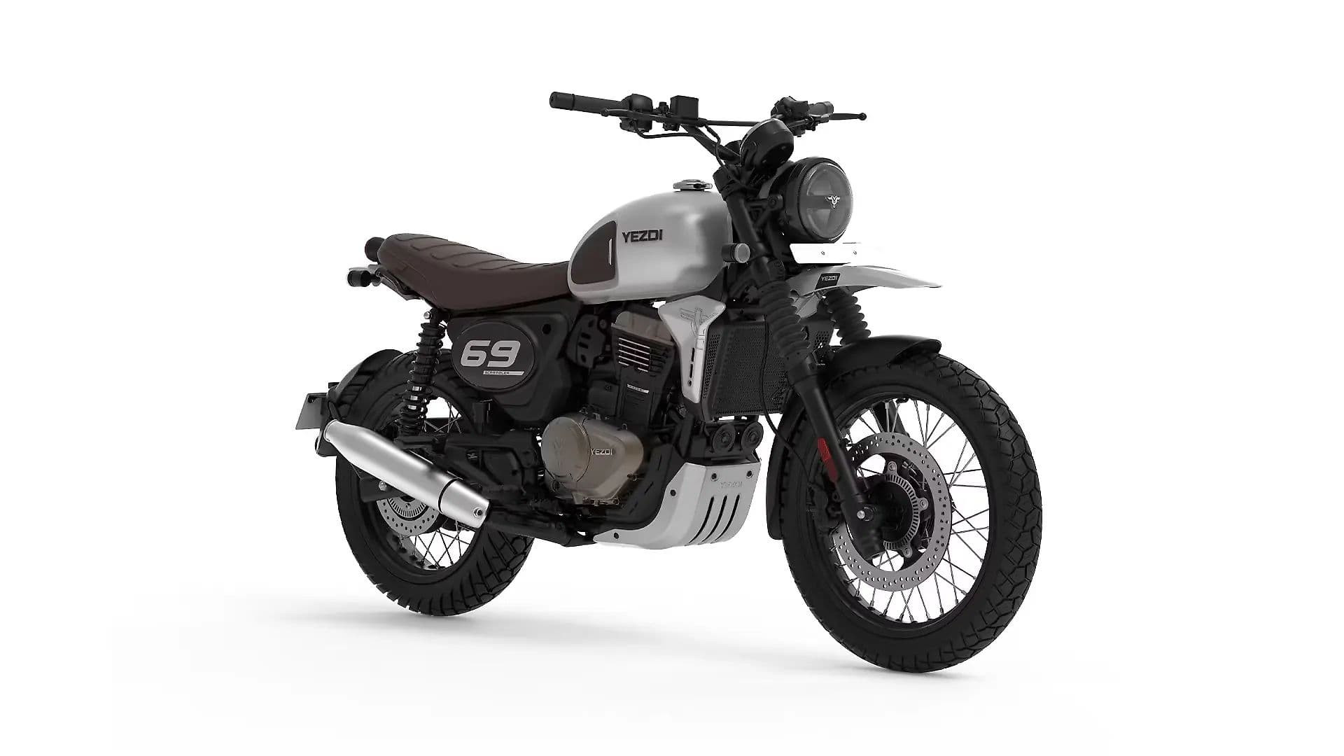 Yezdi Scrambler Right Front Three Quarter