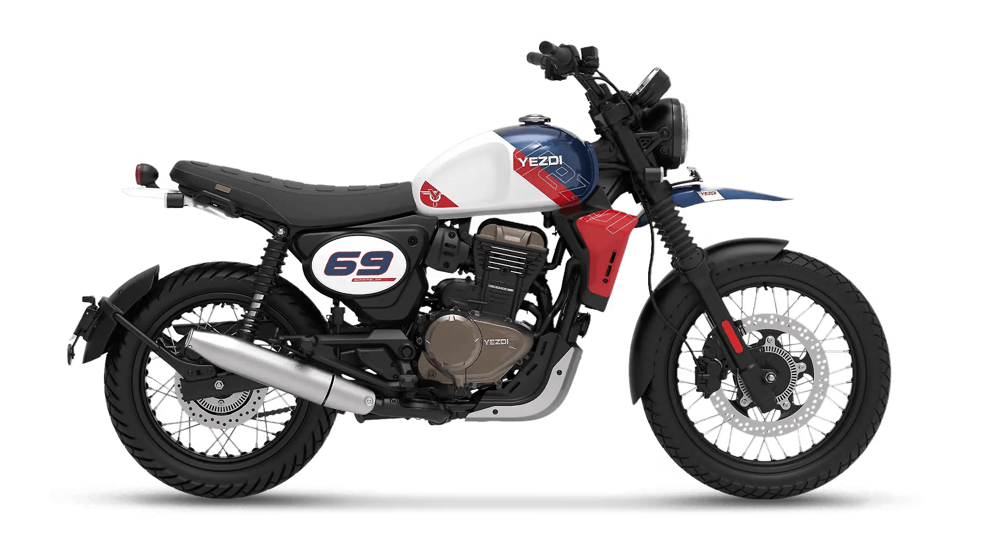 Yezdi Scrambler Right Side View