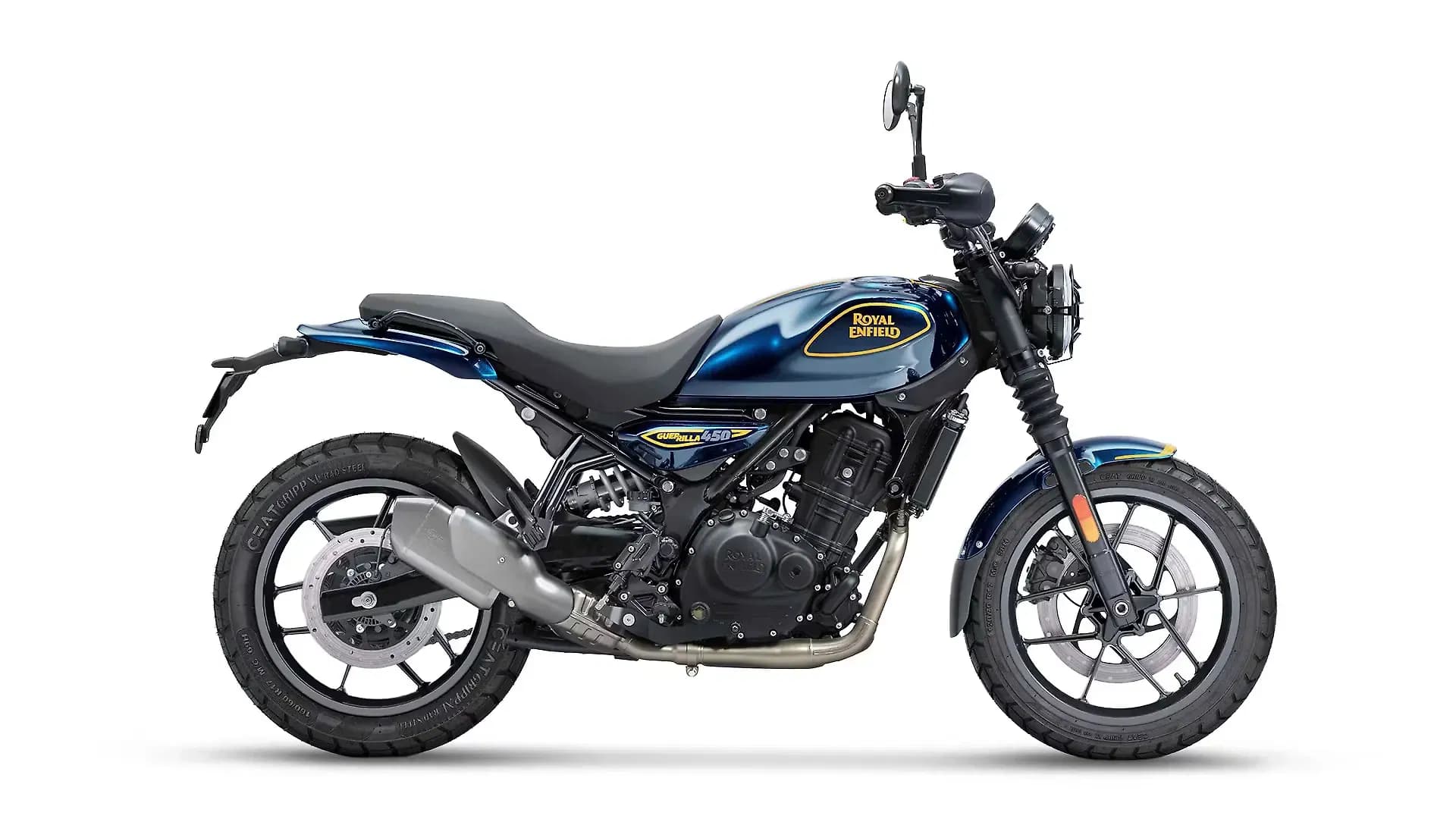 Royal Enfield Guerrilla 450 in Twilight Blue